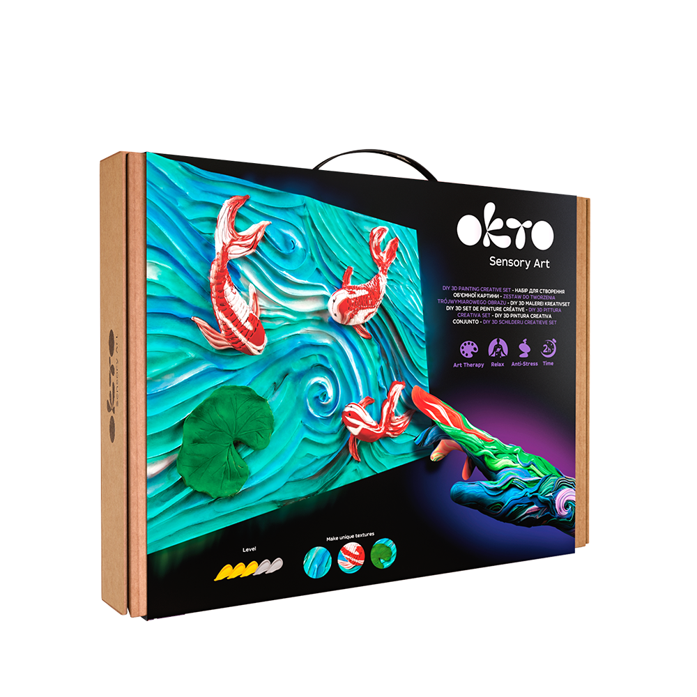 OKTO SENSORY ART CREATIVE SET KOI CARPS