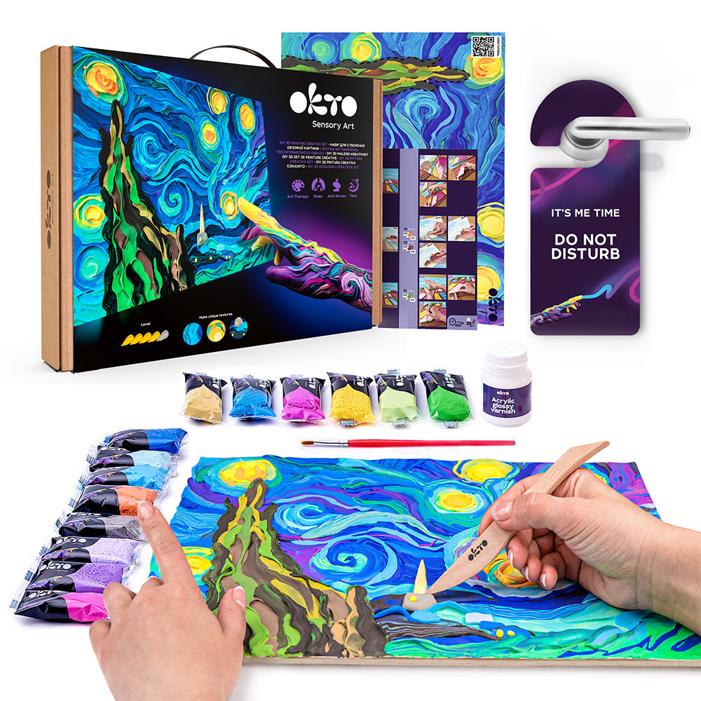 OKTO SENSORY ART CREATIVE SET STARRY NIGHT
