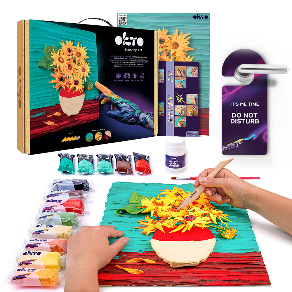 OKTO SENSORY ART CREATIVE SET SUNFLOWERS