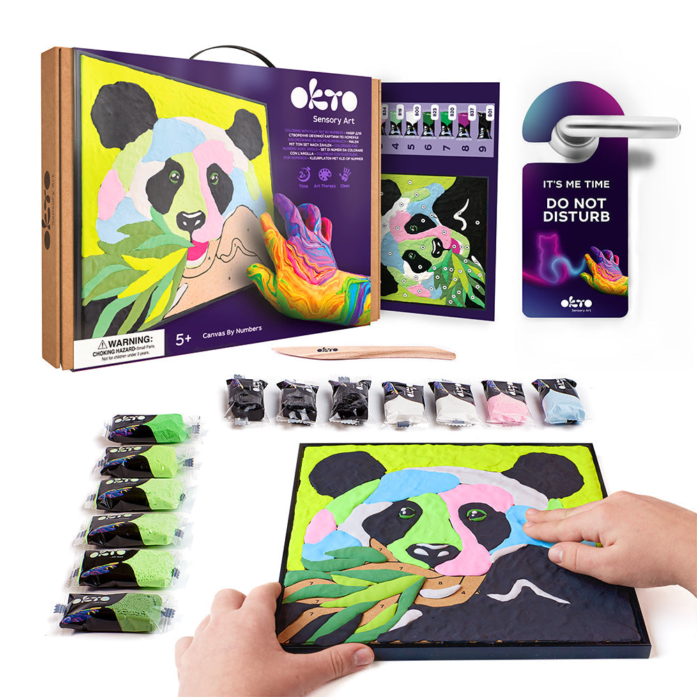 PAINT BY NUMBERS WITH CLAY PANDA