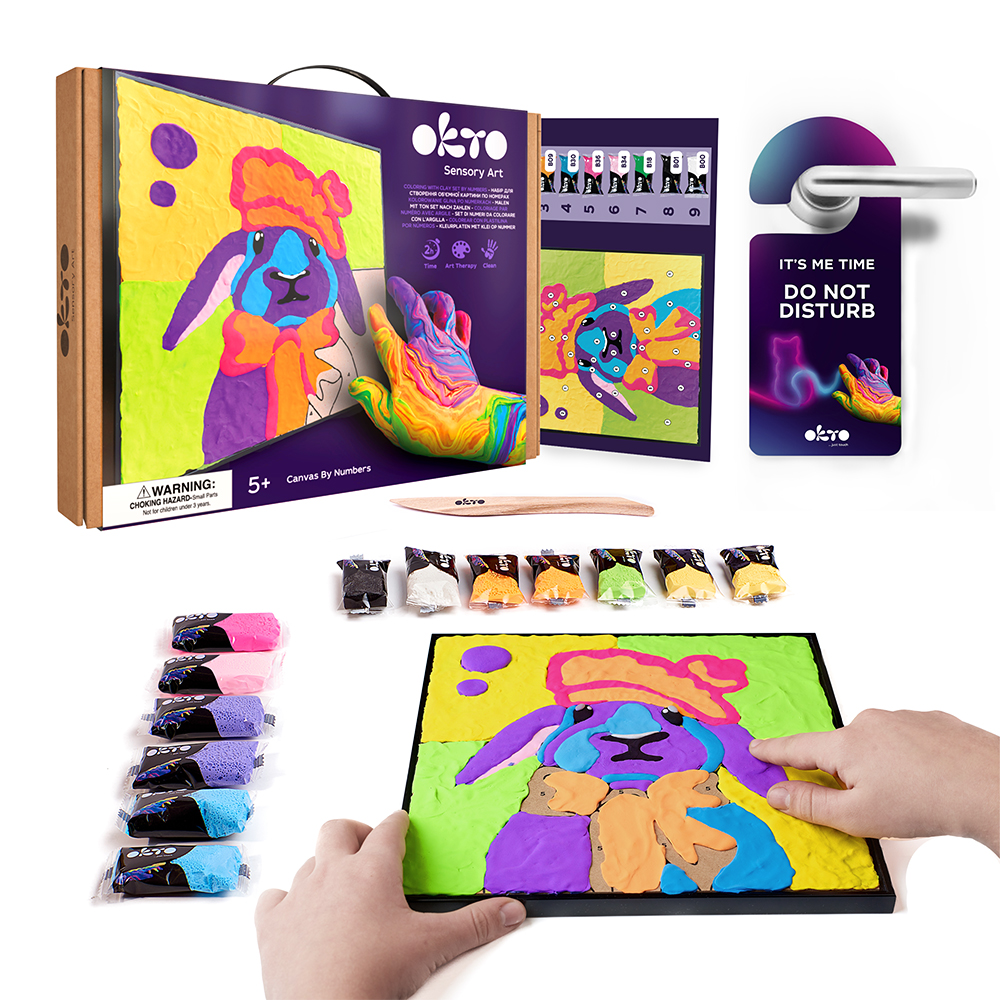 PAINT BY NUMBERS WITH CLAY BUNNY