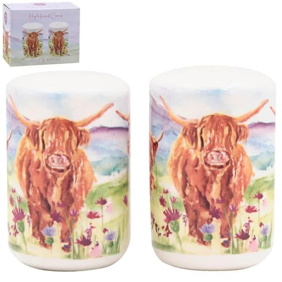 ART HIGHLAND SALT & PEPPER S/2