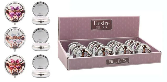 GLAM COW PILL BOX