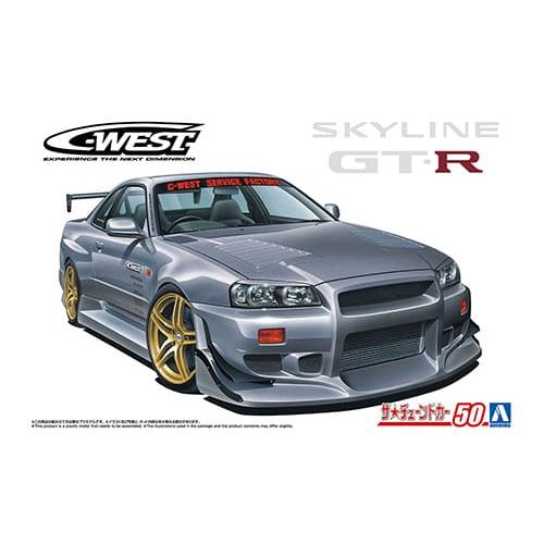 AOSHIMA 1/24 C-WEST BNR34 SKYLINE GT-R 02(NISSAN)