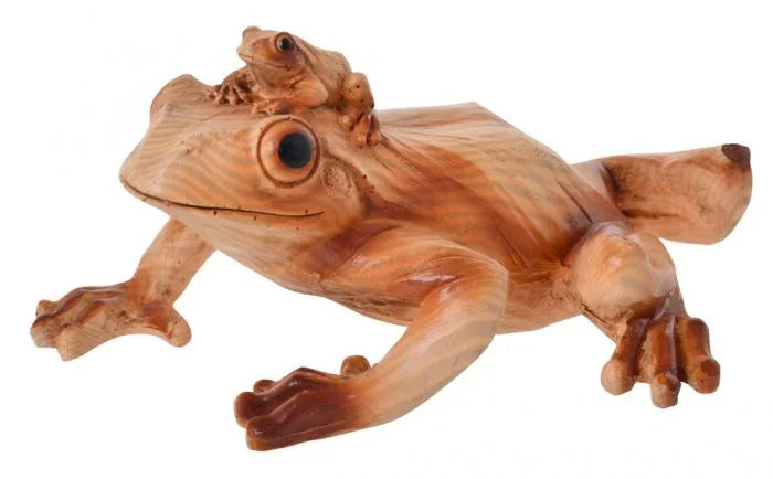 CARVED FROG & BABY