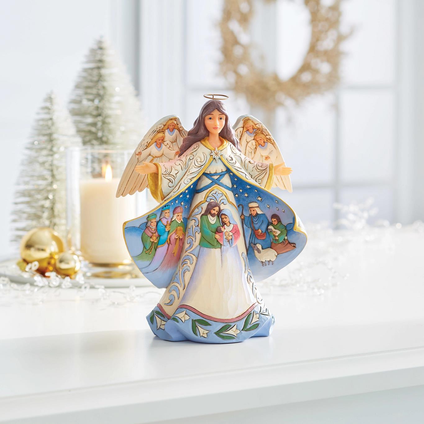 JIM SHORE NATIVITY ANGEL OPEN COAT