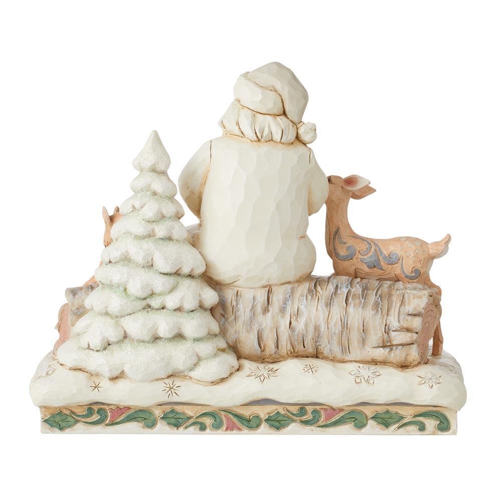 HEARTWOOD CREEK 19CM WOODLAND SANTA WITH ANIMALS