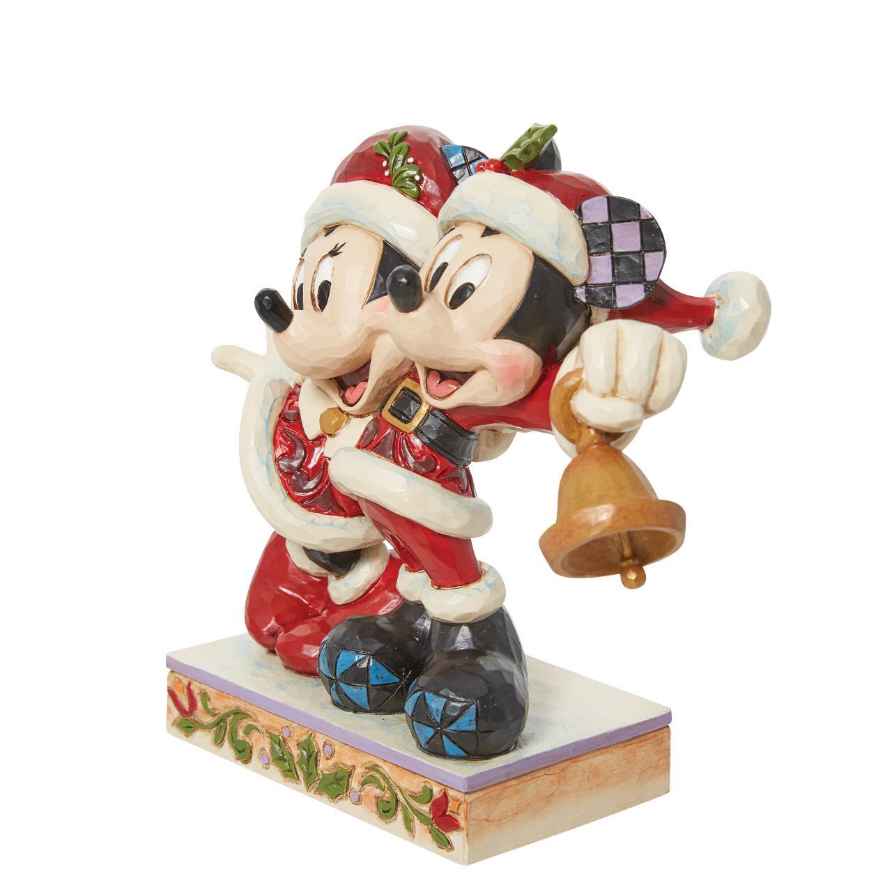 DISNEY TRADITIONS 15CM MICKEY & MINNIE JINGLE BELL