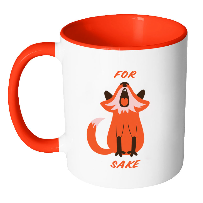 For Fox Sake Coloured Accent Mug