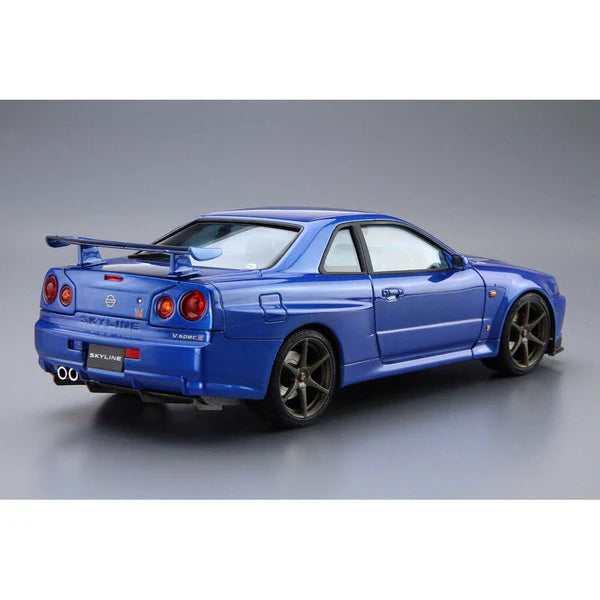AOSHIMA 1/24 NISSAN BNR34 SKYLINE GT-R V SPEC 2