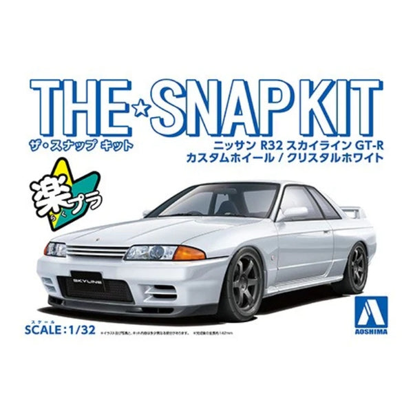 1/32 SNAP NISSAN R32 SKYLINE GT-R CUSTOM WHEEL (CRYSTAL WHITE)