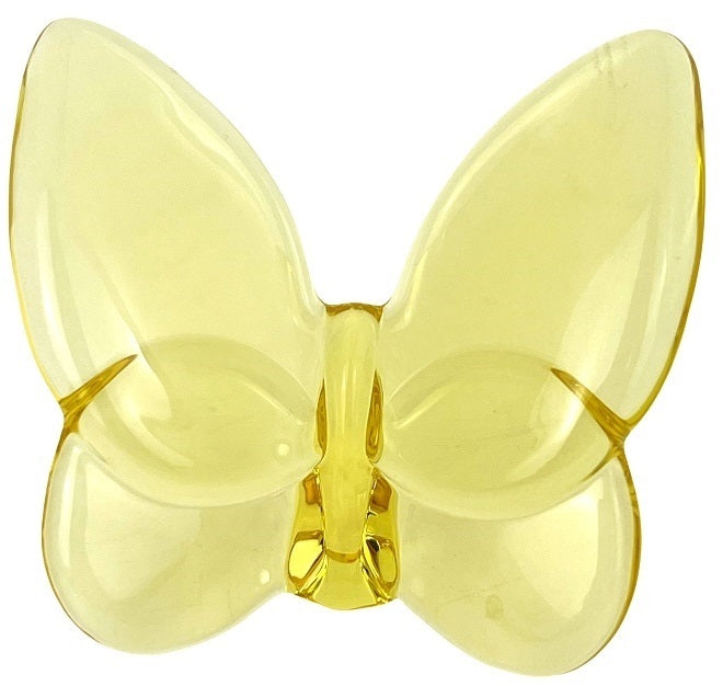 RUSSELL COLLECTION GLASS BUTTERFLY YELLOW