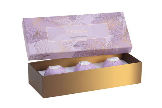 BRAMBLE BAY ELEGANCE 3 PACK BATH BOMB LAVENDER