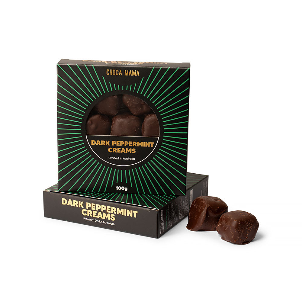 CHOCAMAMA DARK CHOCOLATE PEPERMINT CREAMS