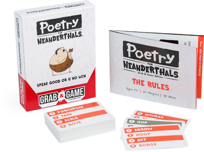GRAB AND GAME POETRY FOR NEANDERTHALS