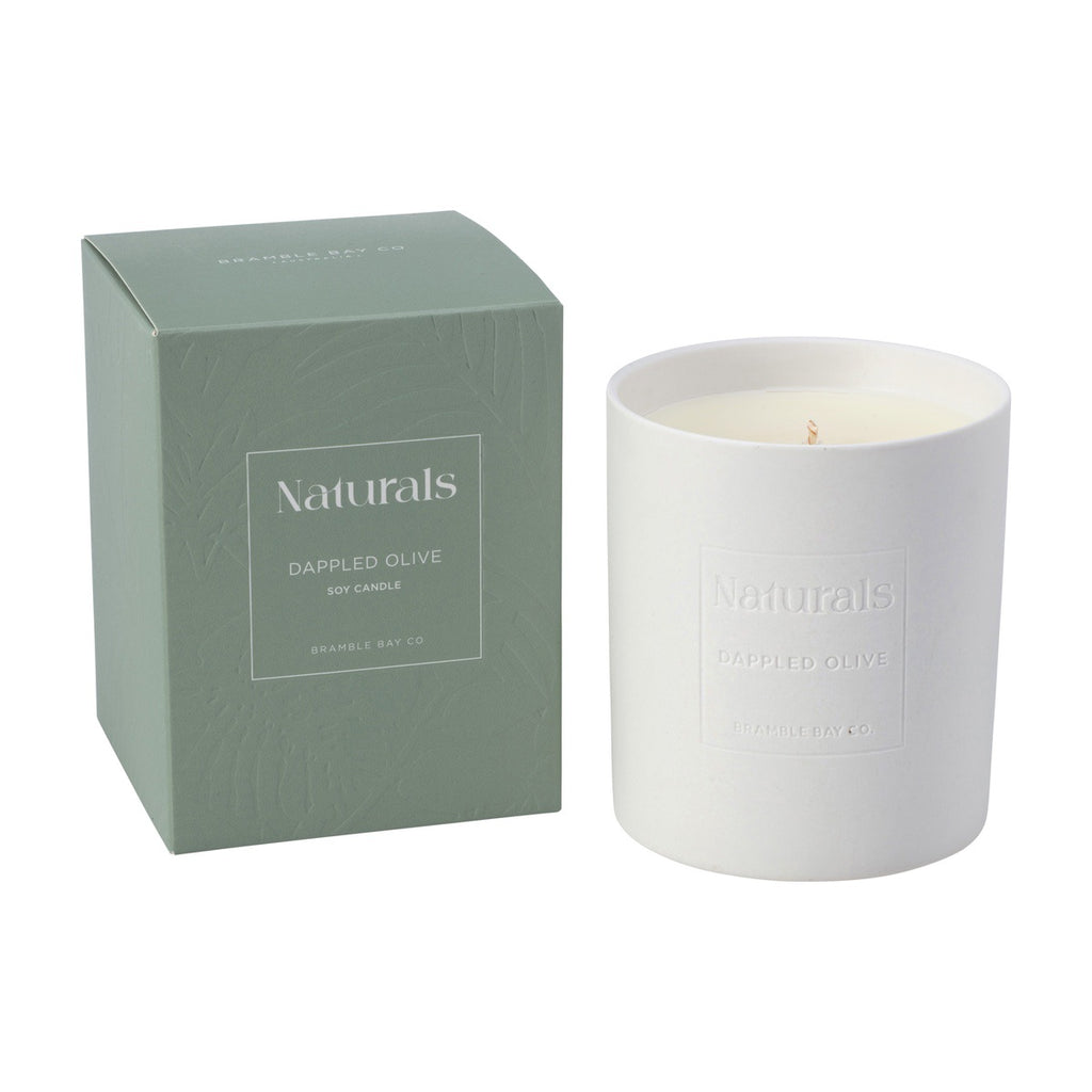 BRAMBLE BAY CANDLE NATURALS DAPPLED OLIVE