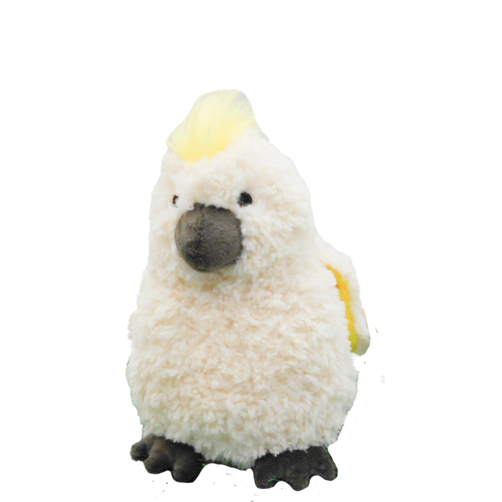 URBAN CURLY COCKATOO SOFT TOY WHITE 18CM