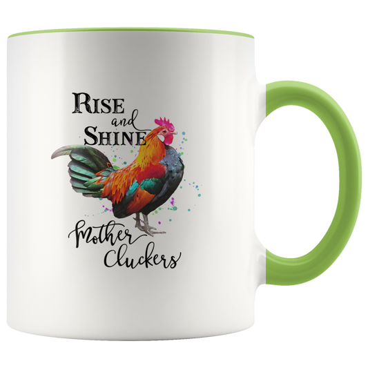 DISTRUPTED INDUSTRIES RISE AND SHINE MOTHER CLUCKERS GREEN - Gifts R Us