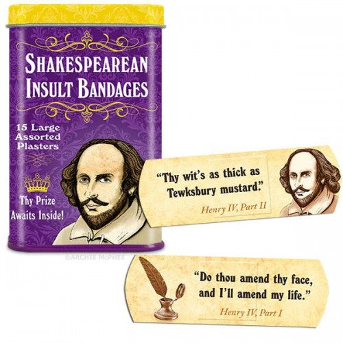 ARCHIE MCPHEE SHAKESPEARIAN INSULT BANDAGES