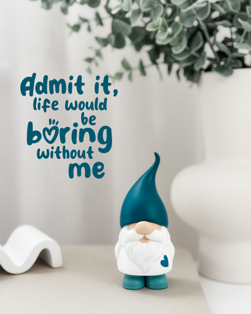 TAG GIFTWARE NAUGHTY GNOME ALBERT ADMITIT LIFE WOULD BE BORING WITHOUT ME
