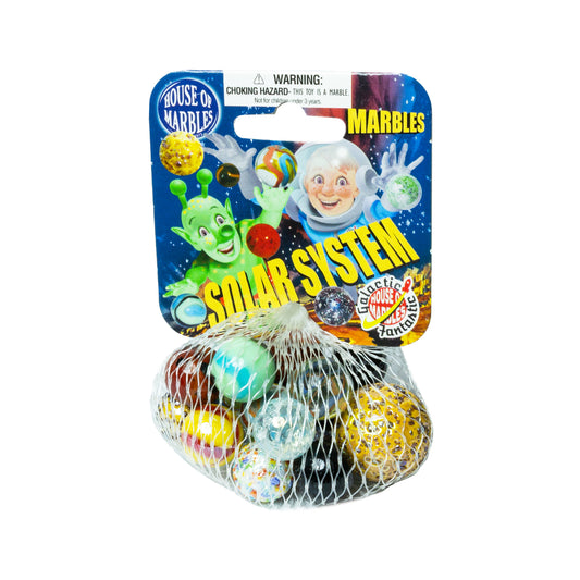 HOUSE OF MARBLES SOLAR SYSTEM NET BAG OF MARBLES