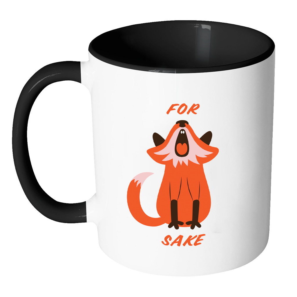 For Fox Sake Coloured Accent Mug