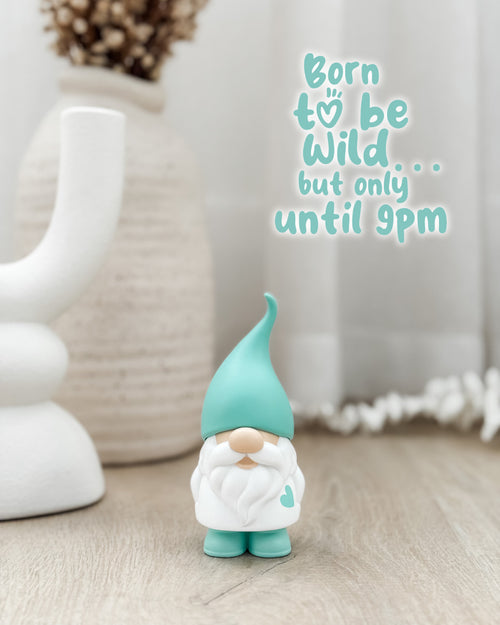TAG GIFTWARE NAUGHTY GNOME RALPH BORN TO BE WILD BUT ONLY UNTIL 9PM