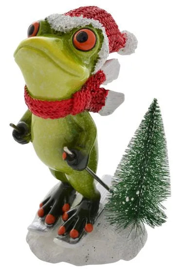 XMAS FUNNY FROG SKIING