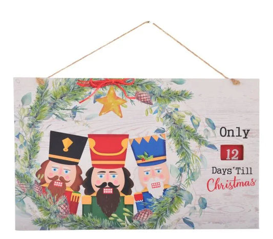 XMAS COUNT DOWN WALL PLAQUE