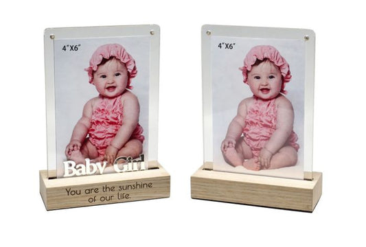 DUAL VIEW 4X6 FRAME BABY GIRL