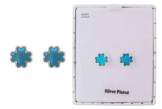 EQUILIBRIUM MOTHER OF PEARL CLOVER EARRINGS