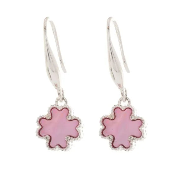 EQUILIBRIUM MOTHER OF PEARL CLOVER EARRINGS