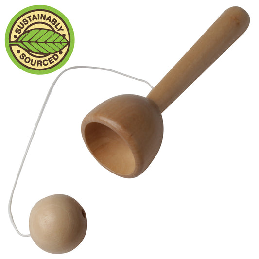 HOUSE OF MARBLES WOODEN CUP AND BALL