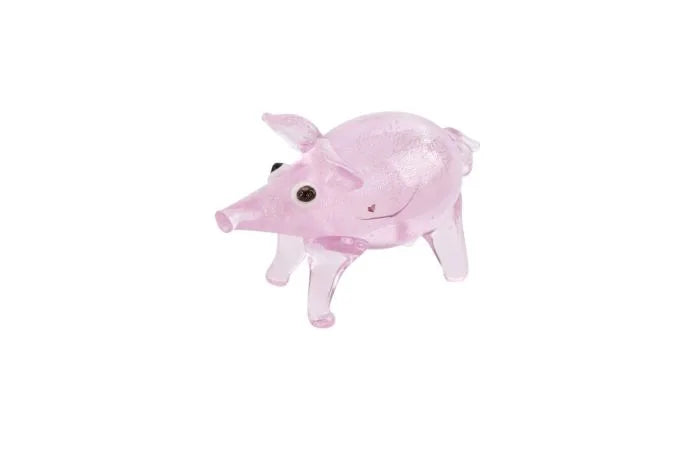 ARTISAN GLASS PIG