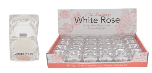 EVERLASTING WHITE ROSE BOX