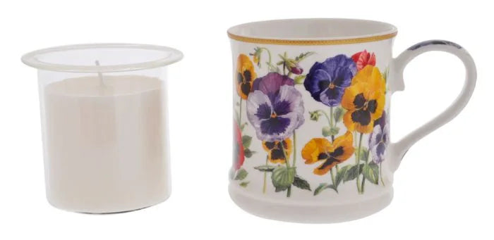 FLORAL MUG & CANDLE GIFT SET