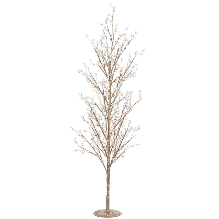 RAZ IMPORTS BON NOEL 84CM GLITTERED TREE WITH JEWELS