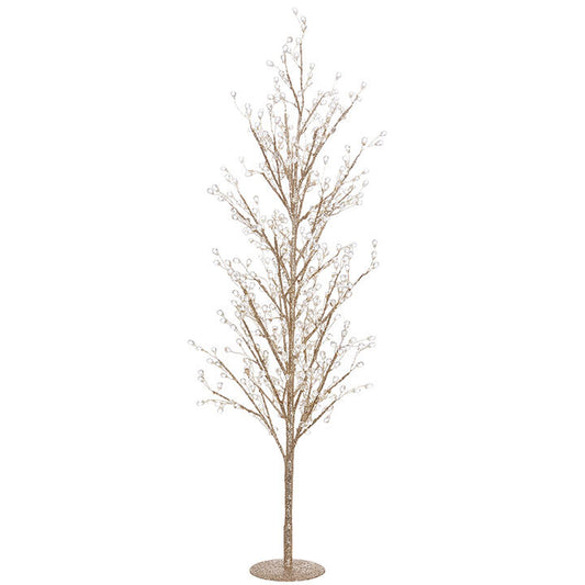 RAZ IMPORTS BON NOEL 84CM GLITTERED TREE WITH JEWELS