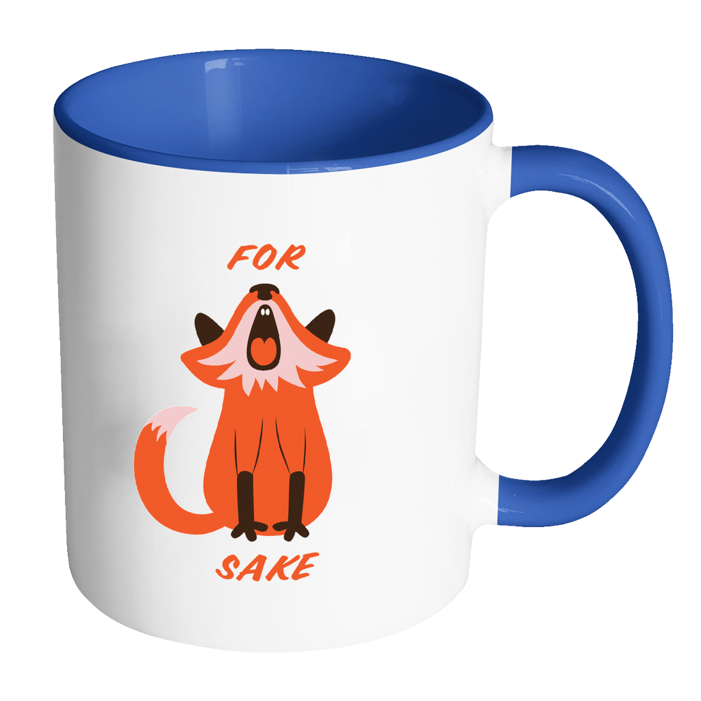 For Fox Sake Coloured Accent Mug