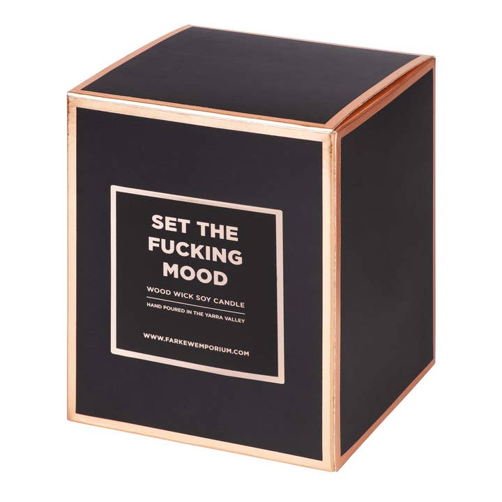 DISTRUBTED INDUSTRIES SET THE FUCKING MOOD VANILLA CARAMEL CANDLE