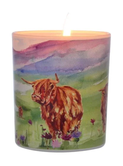 ART HIGHLAND COW CANDLE - Gifts R Us