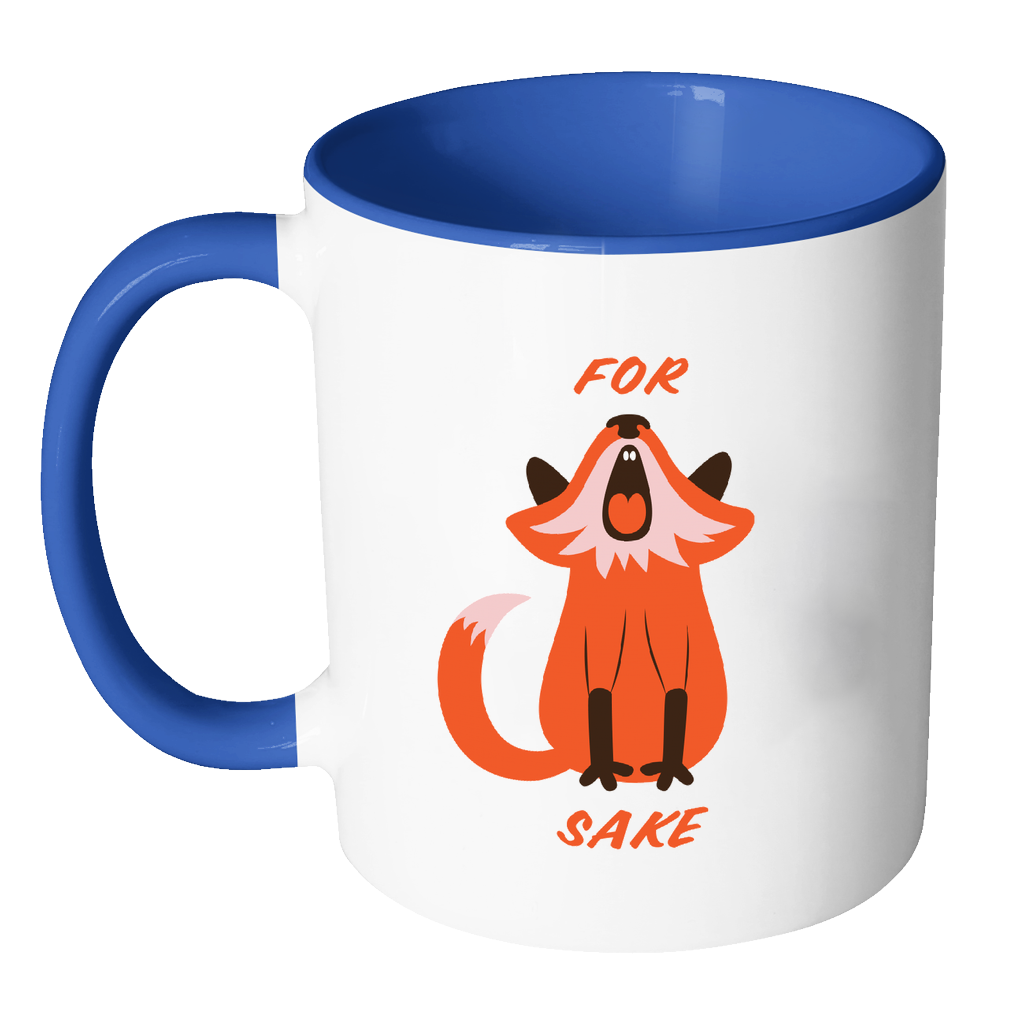 For Fox Sake Coloured Accent Mug