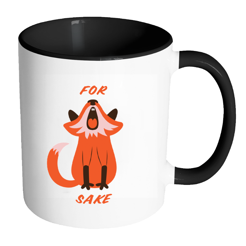 For Fox Sake Coloured Accent Mug
