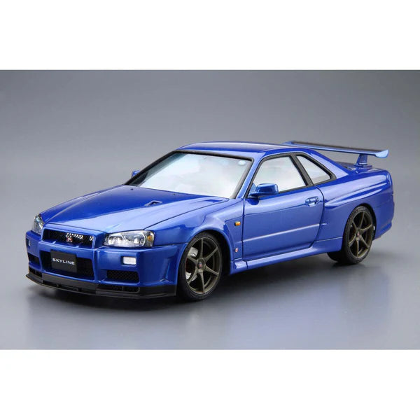 AOSHIMA 1/24 NISSAN BNR34 SKYLINE GT-R V SPEC 2