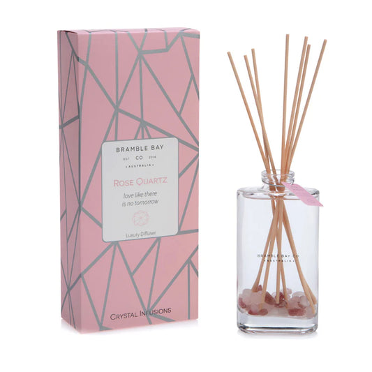 BRAMBLE BAY CO ROSE QUUARTZ CRYSTAL INFUSIONS ROSE & GARDEN BLOSSOMS