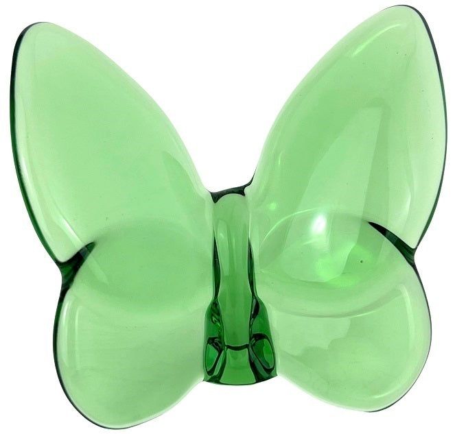 RUSSELL COLLECTION GLASS BUTTERFLY GREEN