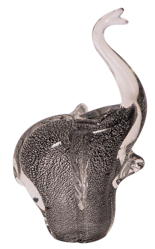 RUSSELL COLLECTION GLASS ELEPHANT GREY