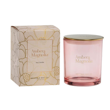 BRAMBLE BAY CANDLE ELEGANCE AMBER AND MAGNOLIA