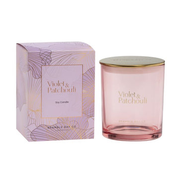 BRAMBLE BAY CANDLE ELEGANCE VIOLET AND PATCHOULI