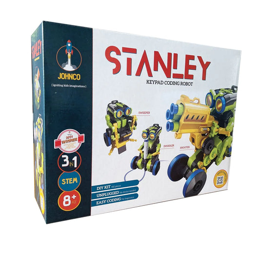 JOHNCO STANLEY 3 IN 1 KEYPAD CODING ROBOT